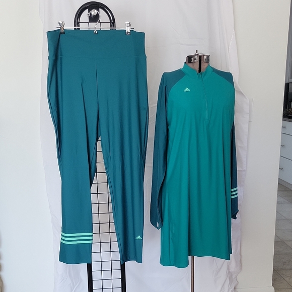 adidas Other - Adidias Full Coverage Swim Set, Green XL/2XL, NWT